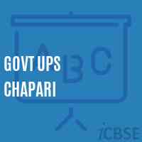 Govt Ups Chapari Middle School Logo