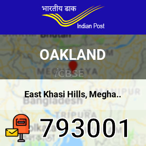 Oakland PIN Code & Post Office in Shillong, East Khasi Hills, Meghalaya