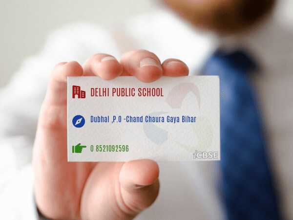 Delhi Public School Contact Card