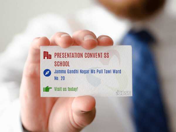 Presentation Convent Ss School Contact Card