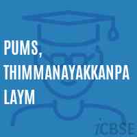 Pums, Thimmanayakkanpalaym Middle School Logo