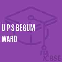 U P S Begum Ward Middle School Logo
