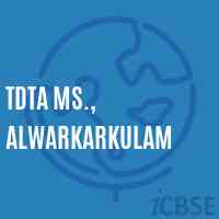 Tdta Ms., Alwarkarkulam Middle School Logo