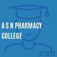 A S N Pharmacy College Logo