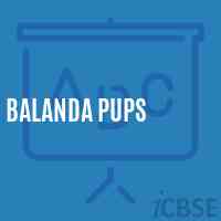Balanda Pups Middle School Logo