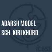 Adarsh Model Sch. Kiri Khurd Middle School Logo
