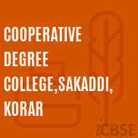 Cooperative Degree College,Sakaddi, Korar Logo