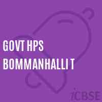 Govt Hps Bommanhalli T Middle School Logo