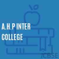 A.H.P Inter College High School Logo
