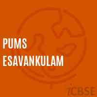 Pums Esavankulam Middle School Logo