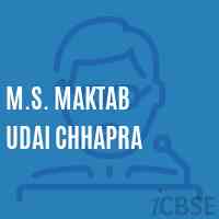 M.S. Maktab Udai Chhapra Middle School Logo
