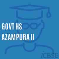 Govt Hs Azampura Ii Secondary School Logo