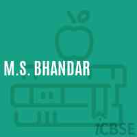 M.S. Bhandar Middle School Logo