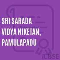 Sri Sarada Vidya Niketan, Pamulapadu Secondary School Logo