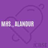 MHS., Alandur Secondary School Logo