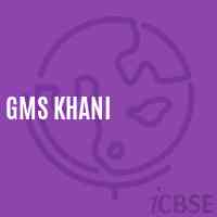 Gms Khani Middle School Logo