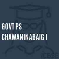 Govt Ps Chawaninabaig I Primary School Logo