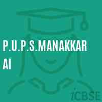 P.U.P.S.Manakkarai Primary School Logo