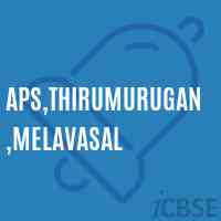 Aps,Thirumurugan,Melavasal Primary School Logo