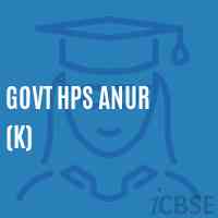 Govt Hps Anur (K) Middle School Logo