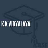 K K Vidyalaya School Logo