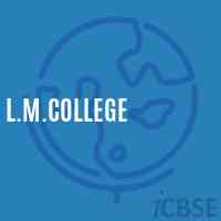 L.M.College Logo