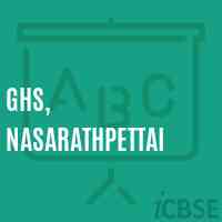 GHS, Nasarathpettai Secondary School Logo