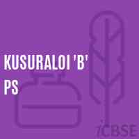 Kusuraloi 'B' Ps Primary School Logo