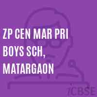 Zp Cen Mar Pri Boys Sch, Matargaon Primary School Logo
