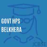 Govt Hps Belkhera Middle School Logo