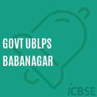 Govt Ublps Babanagar Primary School Logo