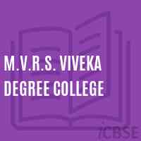M.V.R.S. Viveka Degree College Logo