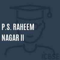 P.S. Raheem Nagar Ii Primary School Logo