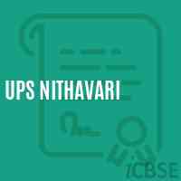 Ups Nithavari Middle School Logo
