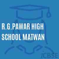 R.G.Pawar High School Matwan Logo