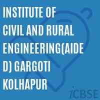Institute of Civil and Rural Engineering(Aided) Gargoti Kolhapur Logo
