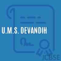 U.M.S. Devandih Middle School Logo
