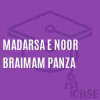 Madarsa E Noor Braimam Panza Middle School Logo