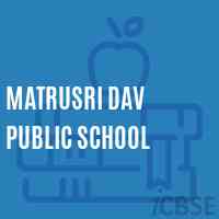 Matrusri DAV Public School Logo