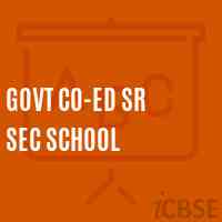 Govt Co-Ed Sr Sec School Logo