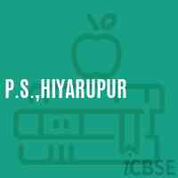 P.S.,Hiyarupur Primary School Logo