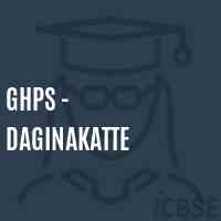 Ghps - Daginakatte Middle School Logo