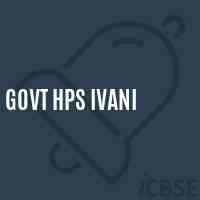 Govt Hps Ivani Middle School Logo