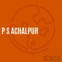 P S Achalpur Primary School Logo